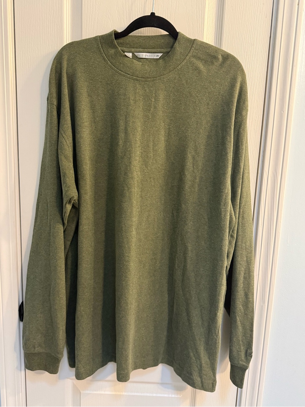Cutter & Buck Olive Green Long-Sleeve Crewneck